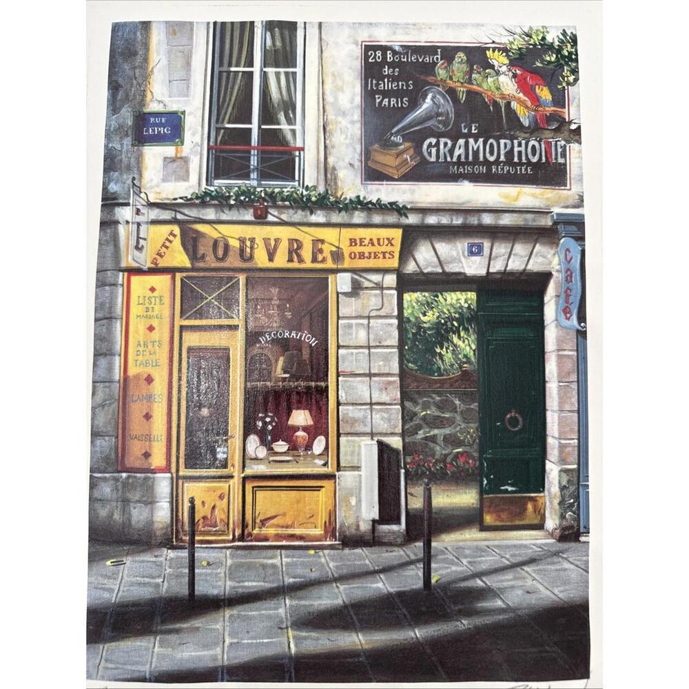 VTG Louis Robichaud Seri-lithograph Louvre 9 x 13 Pencil-Signed Artist Proof - Picture 6 of 8